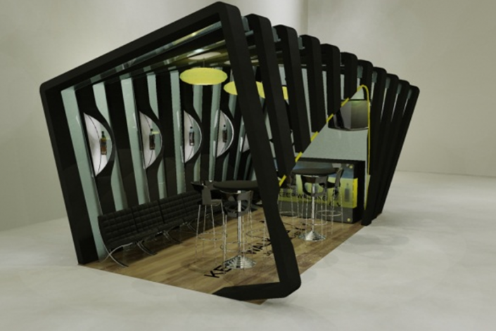 shop fitting, construction business, 3d rendering interior design
